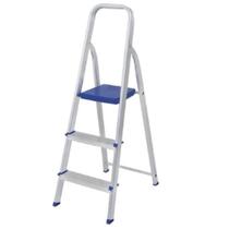 Escada de Aluminio Dobravel 3 Degraus- Mor Escada de Aluminio Dobravel 3 Degraus- Mor