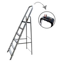 Escada de Alumínio Doméstica com 6 Degraus ESC0026 BOTAFOGO