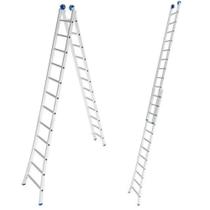 Escada de Alumínio Extensiva 2 x 12 Degraus 3,65 x 6,17 Metros EVALD Escada de Alumínio Extensiva 2 x 12 Degraus 3,65 x 6,17 Metros EVALD