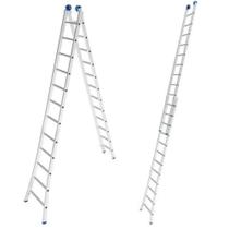 Escada de Alumínio Extensiva 2 x 12 Degraus 3,65 x 6,17 Metros EVALD