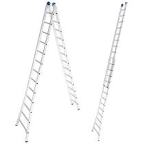 Escada de Alumínio Extensiva 2 x 13 Degraus 3,93 x 6,45 Metros EVALD Escada de Alumínio Extensiva 2 x 13 Degraus 3,93 x 6,45 Metros EVALD