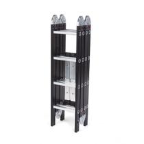 Escada De Aluminio Multifuncion 4x4 16 Degraus Black Edition