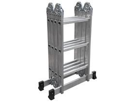 Escada de Alumínio Multifuncional Articulada 3x4 12 Degraus Botafogo Lar & Lazer Prime Escada de Alumínio Multifuncional Articulada 3x4 12 Degraus Botafogo Lar & Lazer Prime