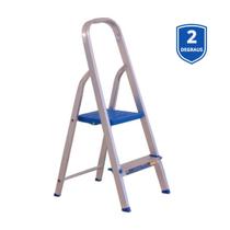 Escada de Alumínio Residencial 02 Degraus Alumasa
