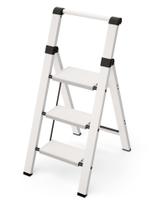Escada de alumínio Taranta de 3 degraus, dobrável, capacidade de 150 kg Escada de alumínio Taranta de 3 degraus, dobrável, capacidade de 150 kg
