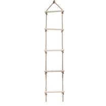 Escada de corda com 6 degraus de madeira para crianças - Generic