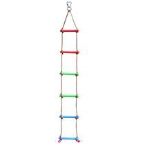 Escada de corda de escalada Rainbow Craft 2m Kids Ninja Warrior