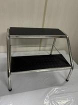 Escada de dois degraus em inox 35x40x50 Escada de dois degraus em inox 35x40x50