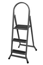 Escada De Ferro 3 Degraus Dobrável Tipo Tesoura Emborrachada Doméstica Compacta Utilaço Escada De Ferro 3 Degraus Dobrável Tipo Tesoura Emborrachada Doméstica Compacta Utilaço