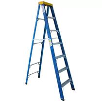 Escada de Fibra Alumínio Tesoura Simples Premium 2,10m 7 Degraus 120kg W.Bertolo