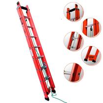Escada de Fibra de Vidro 15 Degraus Extensível 3,0 x 4,8 Metros EAFD-15 SÍNTESE