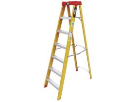 Escada de Fibra Tesoura Prática 6 Degraus BTF EFP9901 - botafogo