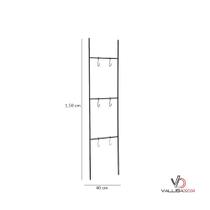 Escada Decorativa Preta em Metal Belliv Decor