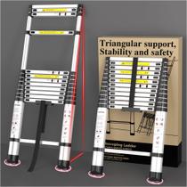 Escada DIAMONDFORGE Telescópica de 3,8 m de alumínio com capacidade de 150 kg Escada DIAMONDFORGE Telescópica de 3,8 m de alumínio com capacidade de 150 kg