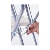 Escada Dobrável Anodilar Alcance 3 Degraus Cinza Aço 120kg Antiderrapante Compacta Escada Dobrável Anodilar Alcance 3 Degraus Cinza Aço 120kg Antiderrapante Compacta
