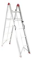 Escada Dobrável compacta Alumínio 5 Degraus