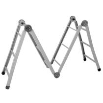 Escada Dobrável Multifuncional Aço Metalon 04 X 03 12 Degraus - Cadioli