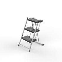 Escada dobrável resistente 3 degraus cromada melhor anodilar Escada dobrável resistente 3 degraus cromada melhor anodilar