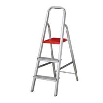Escada Domestica 3 Degraus Alumínio Reisam