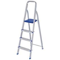Escada Domestica 4 Degraus Aluminio 120Kg
