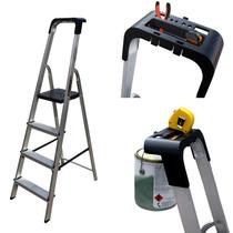 Escada Doméstica 4 Degraus em Alumínio Botafogo PRO ESC0024