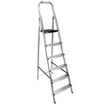 Escada Doméstica 6 Degraus em Alumínio Até 120 KG EVE1026 EVALD