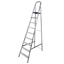 Escada Doméstica 9 Degraus em Alumínio Até 120 KG EVE1029 EVALD