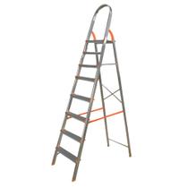 Escada Doméstica de Alumínio com Acessórios em Polipropileno 8 Degraus Antiderrapantes - EDS008 - AGATA