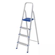 Escada Doméstica em Alumínio 4 Degraus MOR 5102 Escada Doméstica em Alumínio 4 Degraus MOR 5102