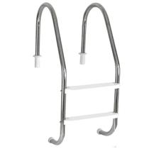 Escada Em Aço Inox 2 Degraus Para Piscina em ABS Veico