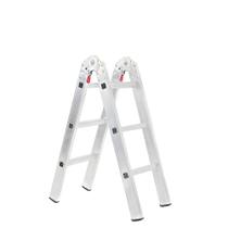 Escada em alumínio com 6 degraus 3x3 de 1,75 metros de altura total Garden Life