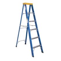 Escada em Fibra Tesoura 5 Degraus 1,80m com Patamar Premium WBertolo