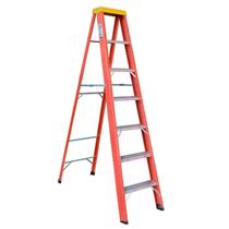 Escada em Fibra Tesoura 6 Degraus 2,10m com Patamar Simples WBertolo Escada em Fibra Tesoura 6 Degraus 2,10m com Patamar Simples WBertolo