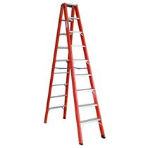 Escada em Fibra Tesoura Dupla 9 Degraus 2,70m Wbertolo Incolor Escada em Fibra Tesoura Dupla 9 Degraus 2,70m Wbertolo Incolor