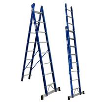 Escada em Fibra Tesoura Extensível 8x14 Degraus 2,50x4,40m Premium WBertolo