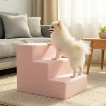 Escada Estofada para Pets com 3 degraus
