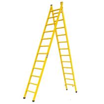 Escada Extensiva 12/24 Degraus 6,32 metros Multifuncional 3 em 1 em Aço