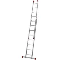 Escada Extensiva 3 em 1 ESC0617 2 X 8 Degraus em Alumínio 150kg Botafogo Lar & Lazer Escada Extensiva 3 em 1 ESC0617 2 X 8 Degraus em Alumínio 150kg Botafogo Lar & Lazer