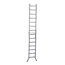 Escada Extensiva 3 em 1 Metalon 40x20mm 7 e 14 Degraus 187cm