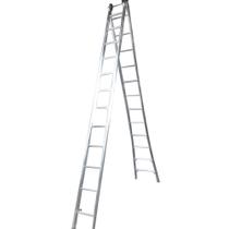 Escada Extensiva 4 Formas Utilização 2x12 Degraus Alumínio Suporta 120kg Liga Especial Real Escadas