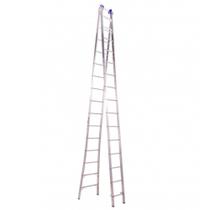 Escada Extensiva 4x1 e 2x15 Degraus Alumínio Suporta 120kg Antiderrapante Real Escadas
