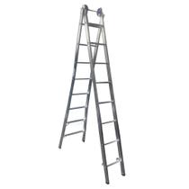 Escada Extensiva Aluminio 4em1 4,45mt 2x8 Degraus Real EX08 Escada Extensiva Aluminio 4em1 4,45mt 2x8 Degraus Real EX08
