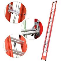 Escada extensiva aluminio/fibra vazada 4,20x7,20m 23 degraus eafv23 wb e Escada extensiva aluminio/fibra vazada 4,20x7,20m 23 degraus eafv23 wb e