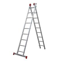 Escada Extensiva Botafogo em Alumínio 9 x 2 Degraus