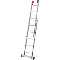 Escada Extensiva de Alumínio, 2 x 5 Degraus, 3 em 1, Esc0614, Botafogo