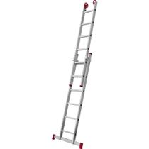 Escada Extensiva de Alumínio, 2 x 6 Degraus, 3 em 1, Esc0615, Botafogo