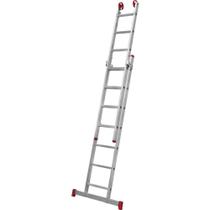 Escada Extensiva de Alumínio, 2 x 7 Degraus, 3 em 1, Esc0616, Botafogo Escada Extensiva de Alumínio, 2 x 7 Degraus, 3 em 1, Esc0616, Botafogo