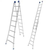 Escada Extensiva de Alumínio 8 Degraus Real Escadas