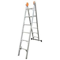Escada Extensiva de Alumínio com Acessórios em Polipropileno 8 Degraus Antiderrapantes - ENE008 - AGATA