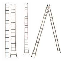 Escada Extensiva Dupla De 2x15 - Alumínio 3 Em 1- 30 Degraus